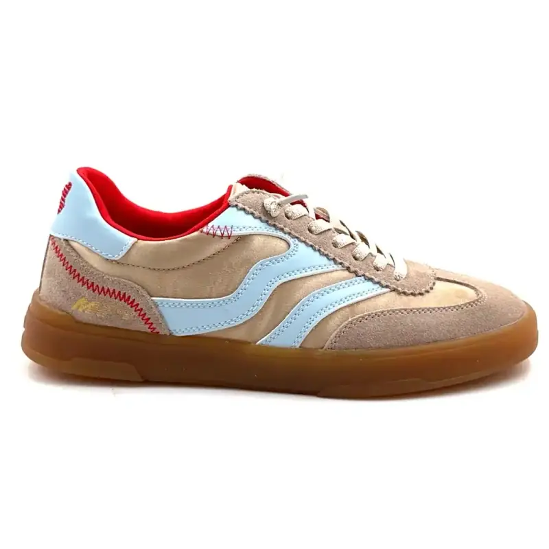 MRP Mrp22 Wildleder & Textil Beige Leder Blau Ivoire Chaussures