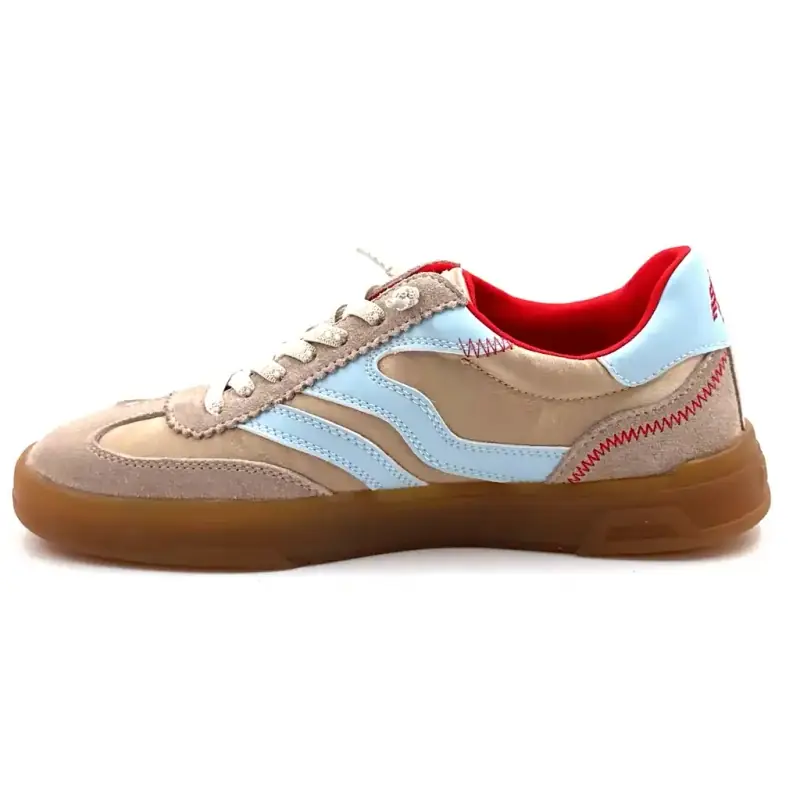 MRP Mrp22 Zamsz i tkanina Beżowa skóra Niebieski Ivoire Chaussures