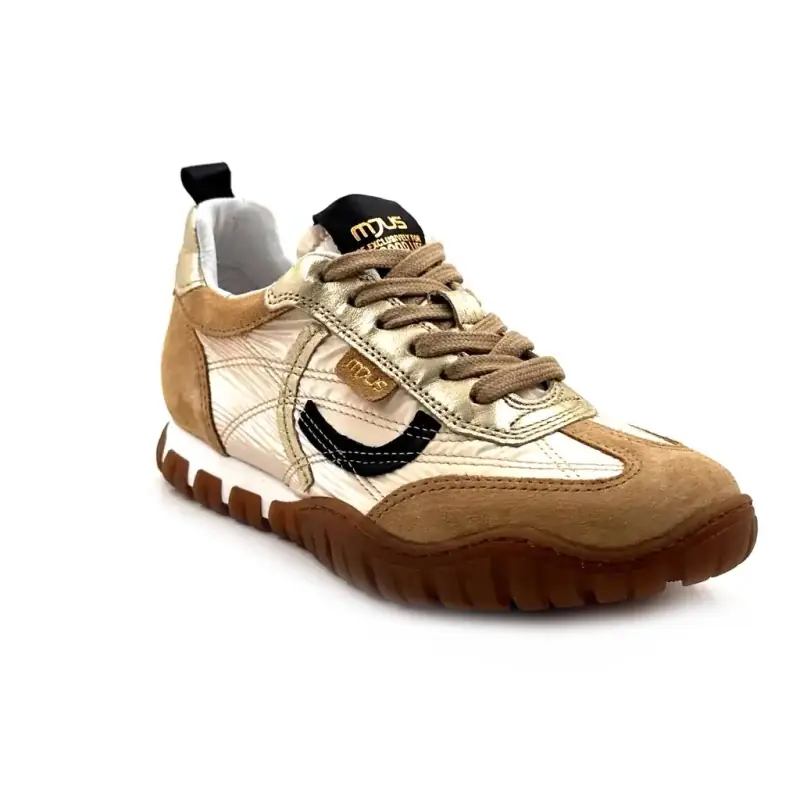 Mjus N06107 101 0001 Daim Noisette Ivoire Chaussures