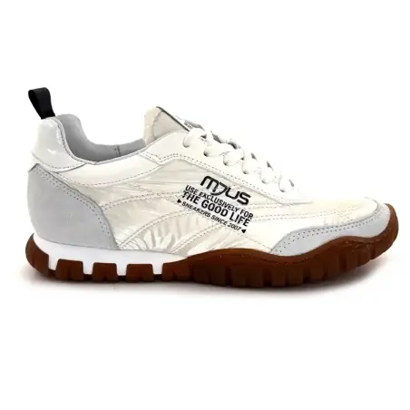 Mjus N06101 101 0001 Biały zamsz i skóra Ivoire Chaussures