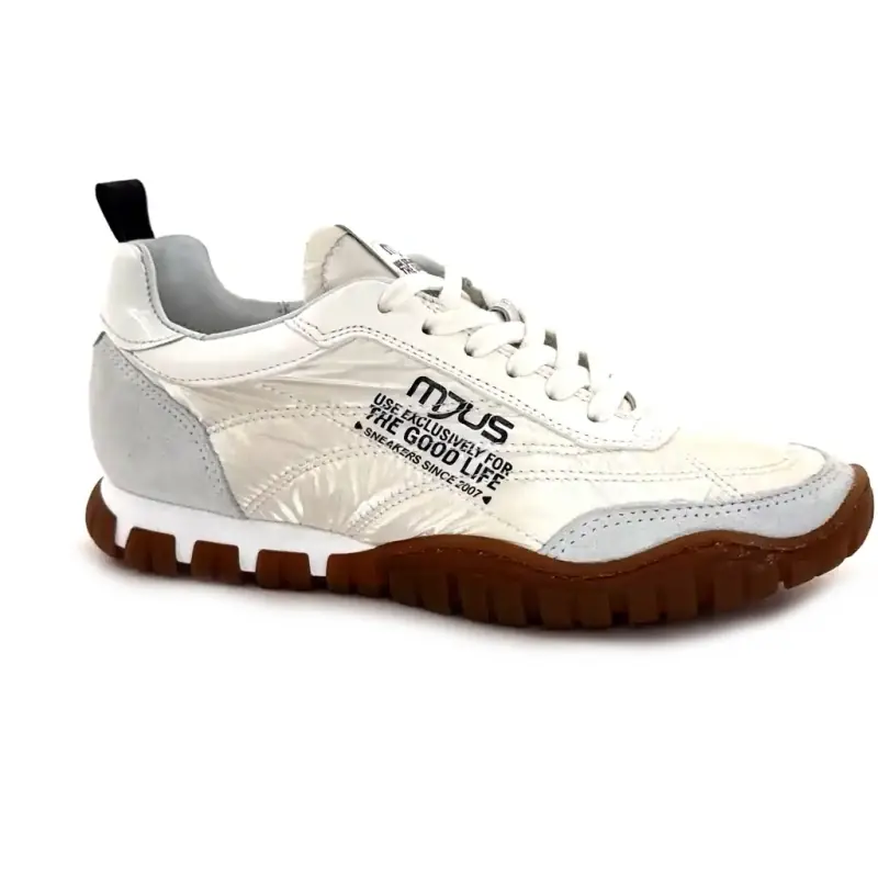 Mjus N06101 101 0001 Pelle scamosciata e pelle bianca Ivoire Chaussures