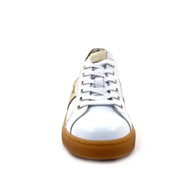 Nero Giardini 513006 D707 fehér és arany bőr Ivoire Chaussures