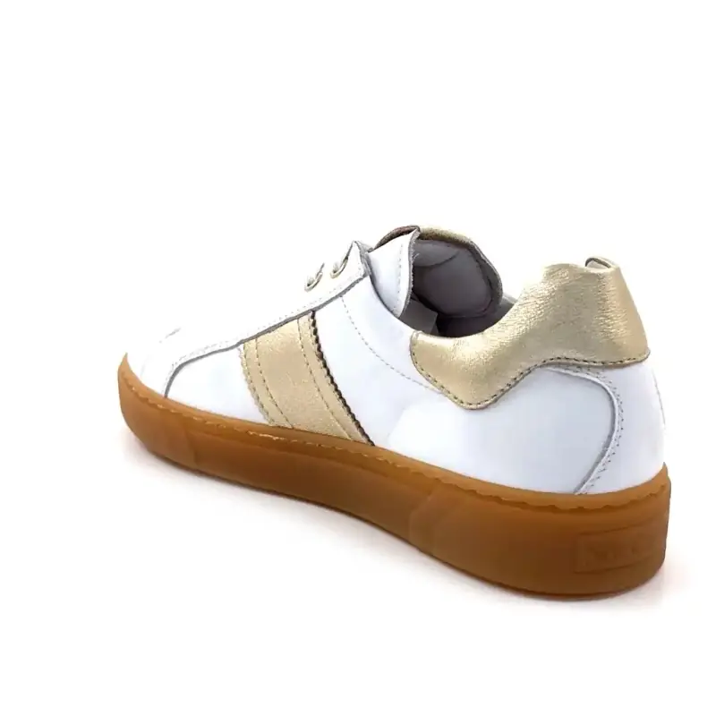 Nero Giardini 513006 D707 Piele albă și aurie Ivoire Chaussures