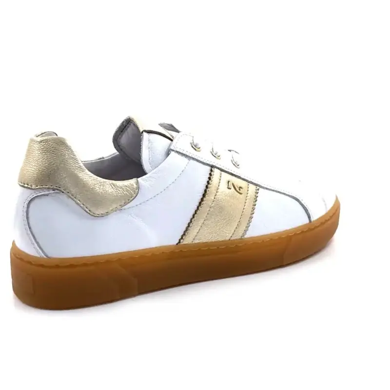 Nero Giardini 513006 D707 Λευκό & Χρυσό Δέρμα Ivoire Chaussures