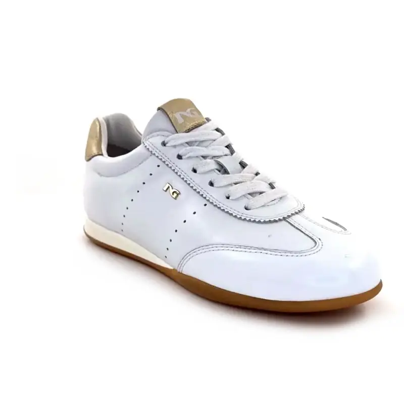 Nero Giardini 615142 D707 Λευκό Δερμάτινο Ivoire Chaussures