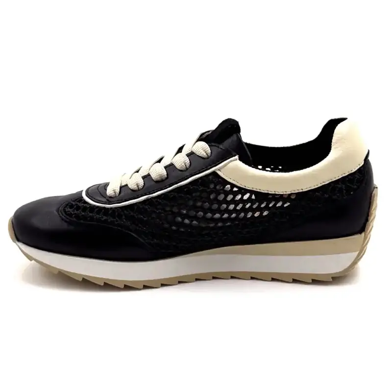 Softwaves 9.32.29 Δέρμα & Ύφασμα Μαύρο Ivoire Chaussures