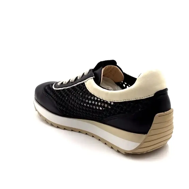 Softwaves 9.32.29 Bőr és textil fekete Ivoire Chaussures