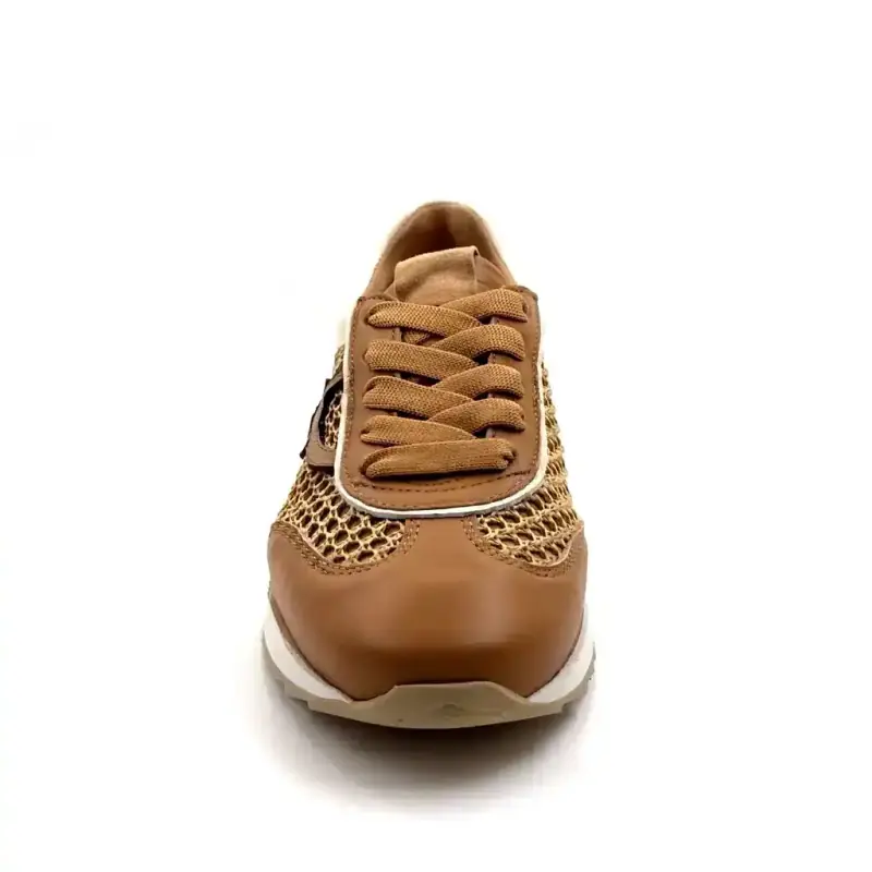 Softwaves 9.32.29 Skóra i tekstylia Camel Ivoire Chaussures
