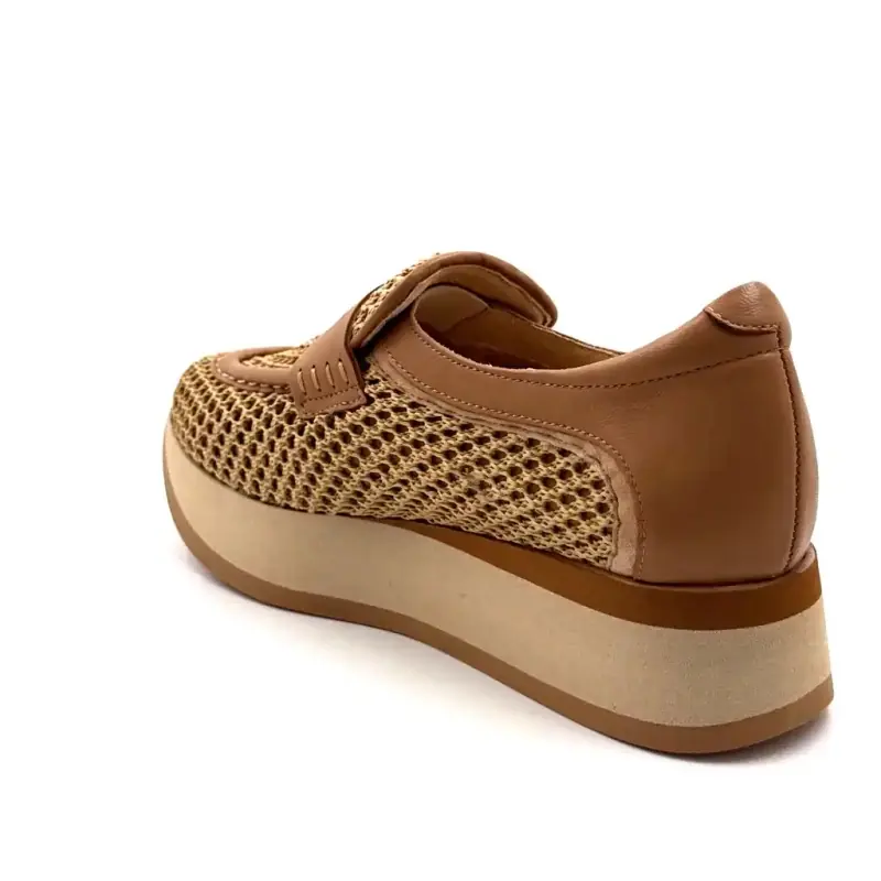 Softwaves 7.78.125 Skóra i tekstylia Camel Ivoire Chaussures