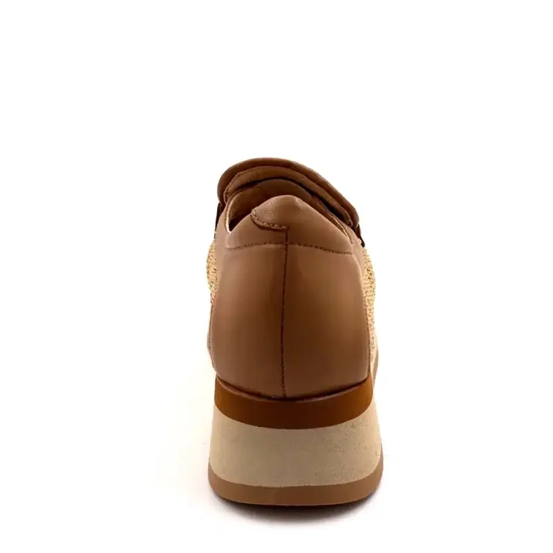 Softwaves 7.78.125 Leather & Textile Camel Ivoire Chaussures