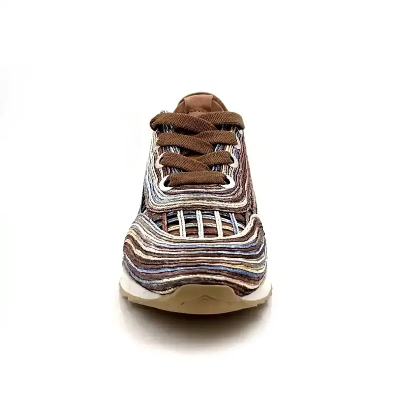Softwaves 9.32.30 Leather & Textile Brown & Multicolor Ivoire Chaussures