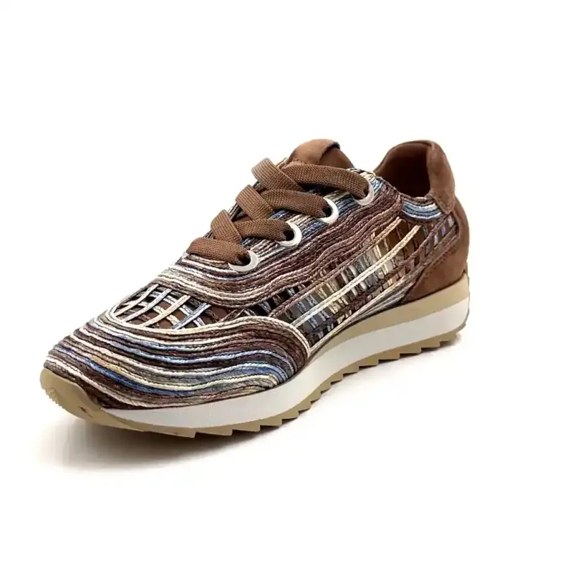 Softwaves 9.32.30 Cuero y textil Marrón y Multicolor Ivoire Chaussures