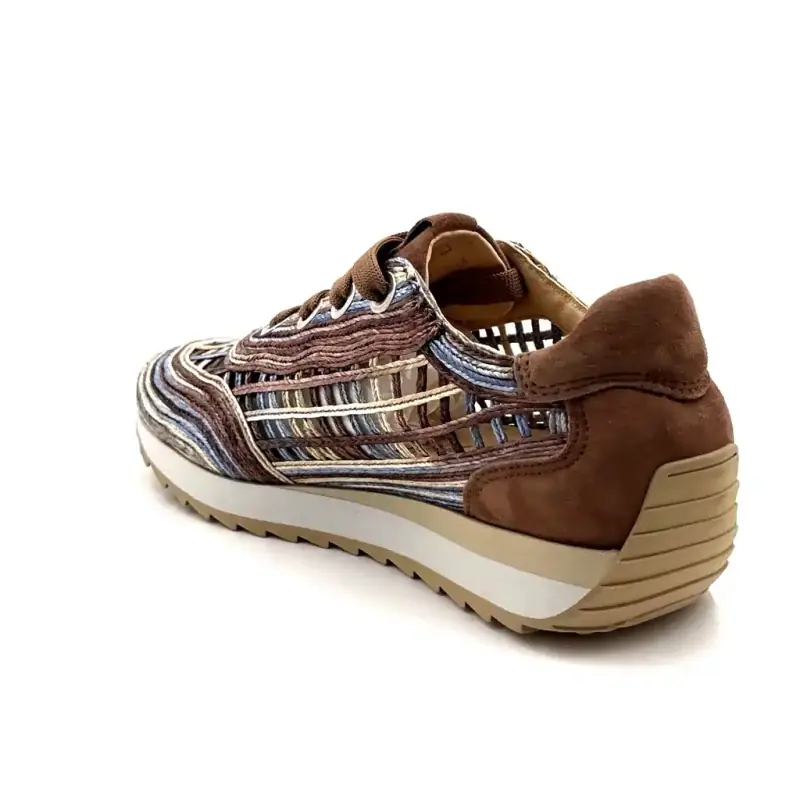 Softwaves 9.32.30 Leer & Textiel Bruin & Meerkleurig Ivoire Chaussures