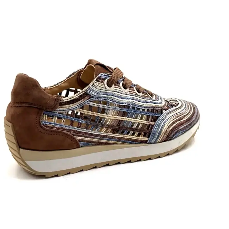 Softwaves 9.32.30 Leer & Textiel Bruin & Meerkleurig Ivoire Chaussures