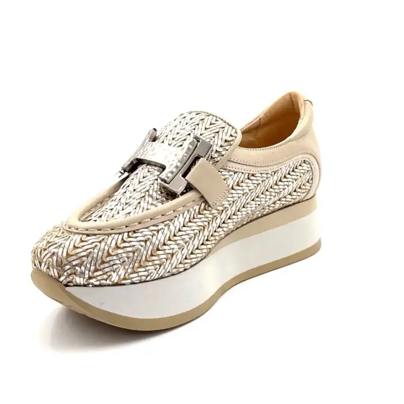 Softwaves 7.78.136 Cuero Beige Dorado Ivoire Chaussures