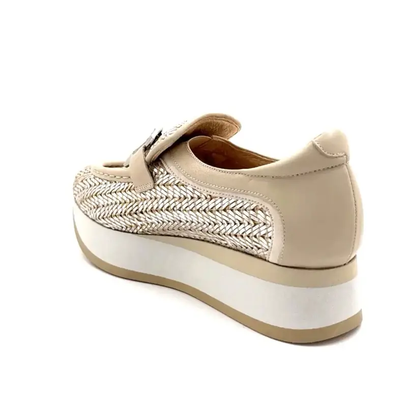 Softwaves 7.78.136 Bőr Bézs Arany Ivoire Chaussures