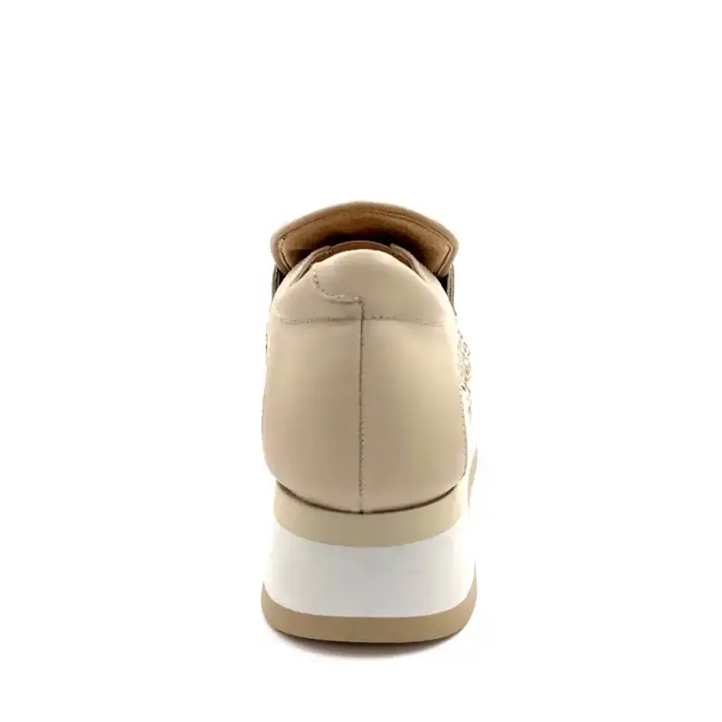 Softwaves 7.78.136 Leer Beige Goud Ivoire Chaussures
