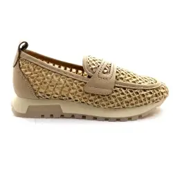 Hispanitas joggesko 264658 C004 Raffia og beige skinn %price%