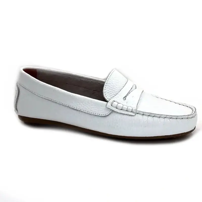 Ivoire 10322 Anilina generfd leer wit Ivoire Chaussures