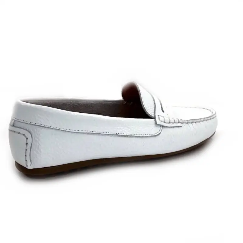 Ivoire 10322 Anilina szemcsés bőr fehér Ivoire Chaussures