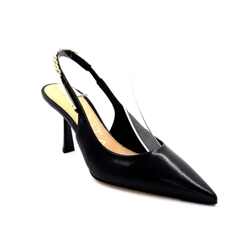 Chantal 3147 Lia Svart Lackläder Ivoire Chaussures