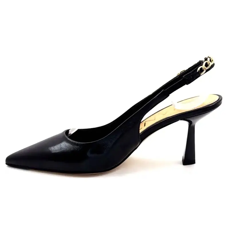 Chantal 3147 Lia Schwarzes Lackleder Ivoire Chaussures