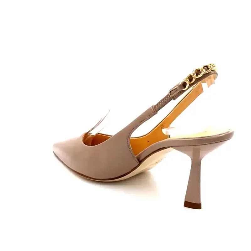 Chantal 3147 Lia Cuir Vernis Beige Ivoire Chaussures