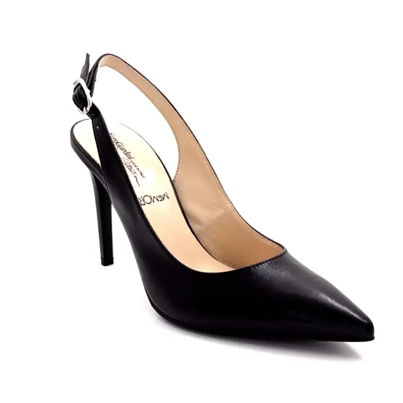 Nero Giardini 307040de 100 Black Leather Ivoire Chaussures