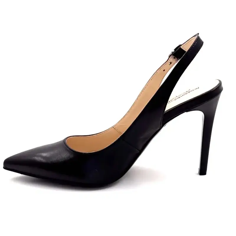 Nero Giardini 307040de 100 Black Leather Ivoire Chaussures