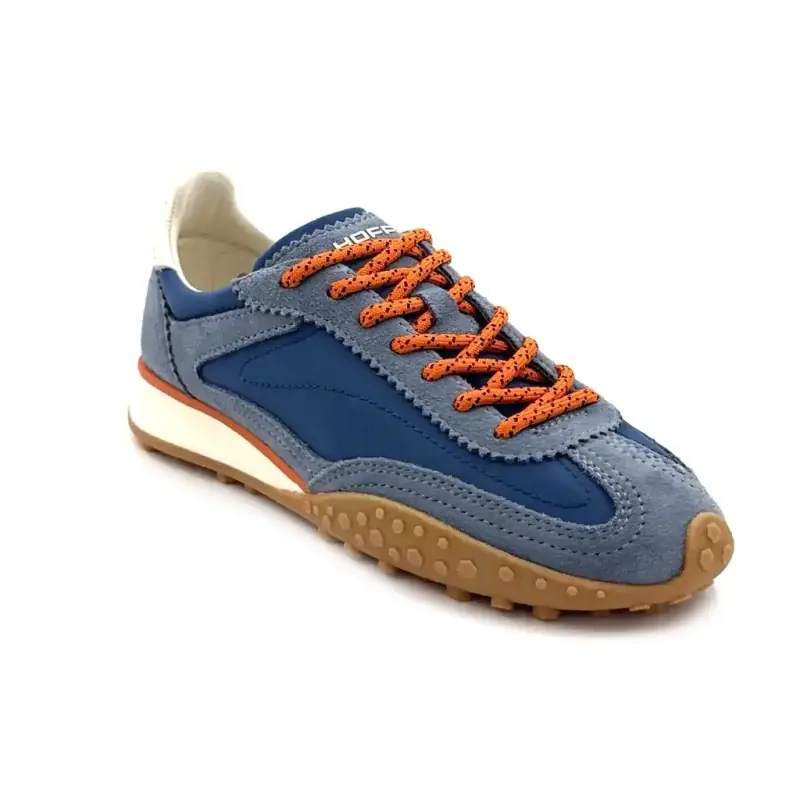Hoff Bridge mkii Leather & Textile Blue Ivoire Chaussures