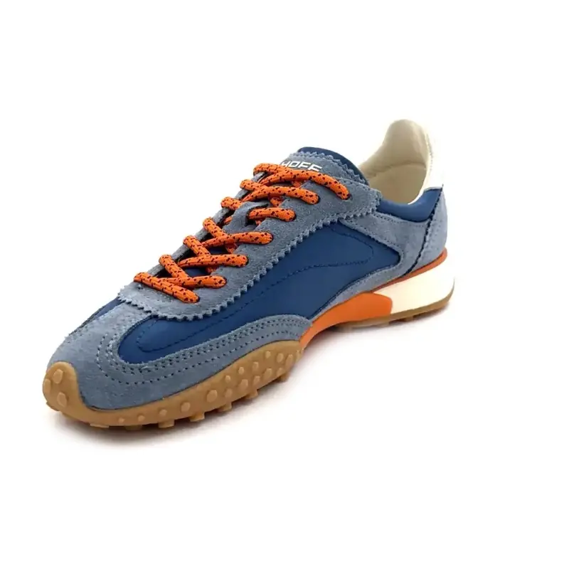 Hoff Bridge mkii Cuir & Textile Bleu Ivoire Chaussures