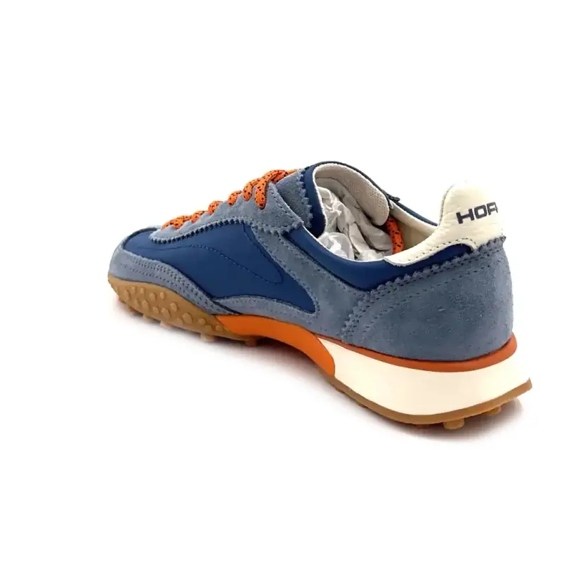 Hoff Bridge mkii skinn og tekstil blå Ivoire Chaussures