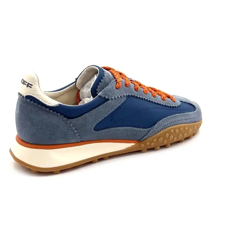 Hoff Bridge mkii Piele și material textil albastru Ivoire Chaussures