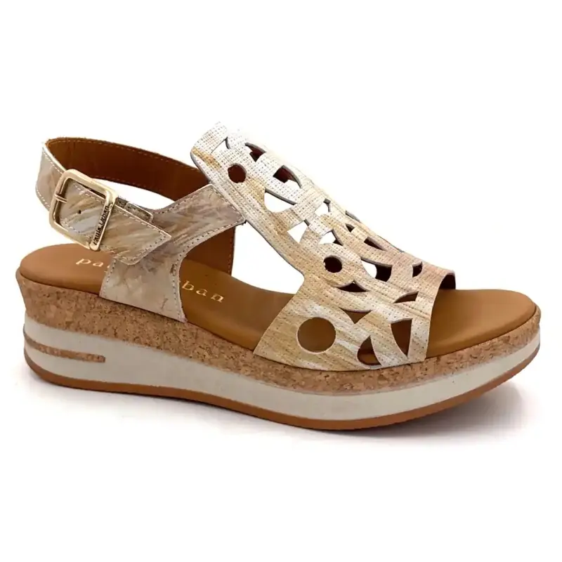 Paula Urban 35-2010 Naturbeige Läder Ivoire Chaussures