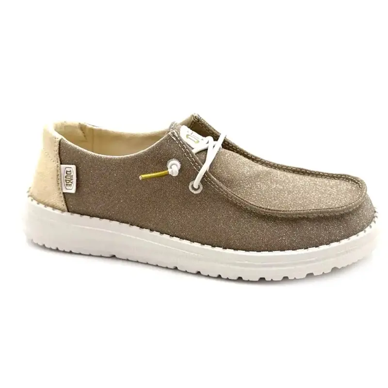 Heydude 41082 Textile Gold Ivoire Chaussures