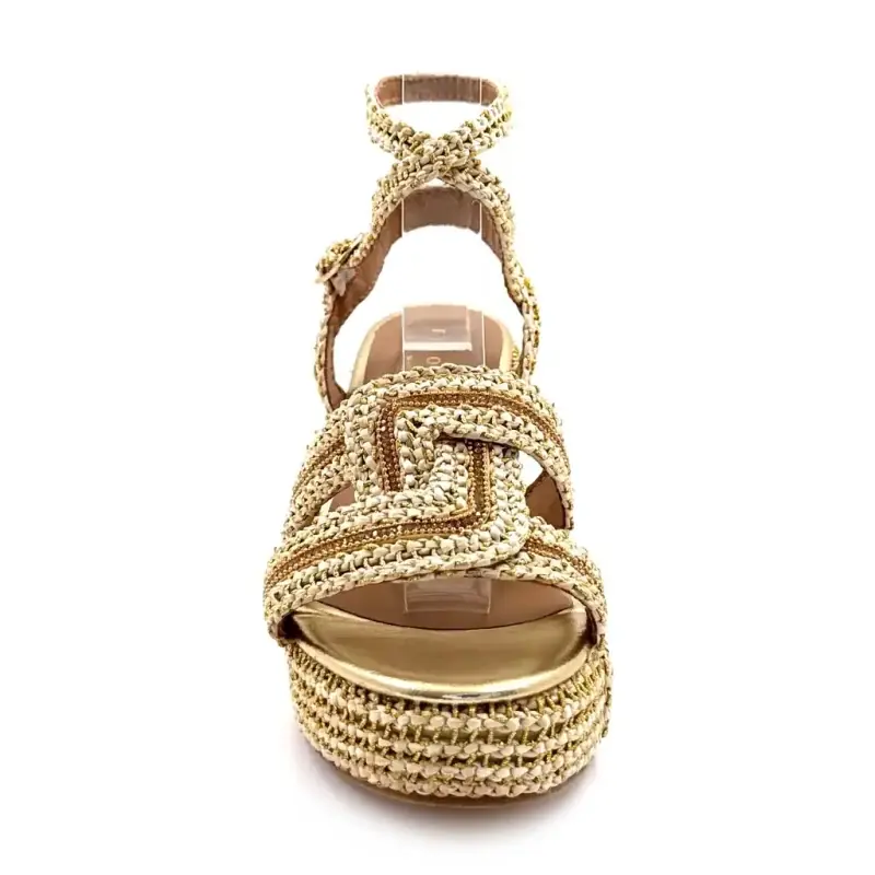 Fiorina 182 j791s Rafie albă și aurie Ivoire Chaussures