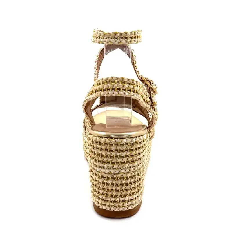 Fiorina 182 j791s White & Gold Raffia Ivoire Chaussures