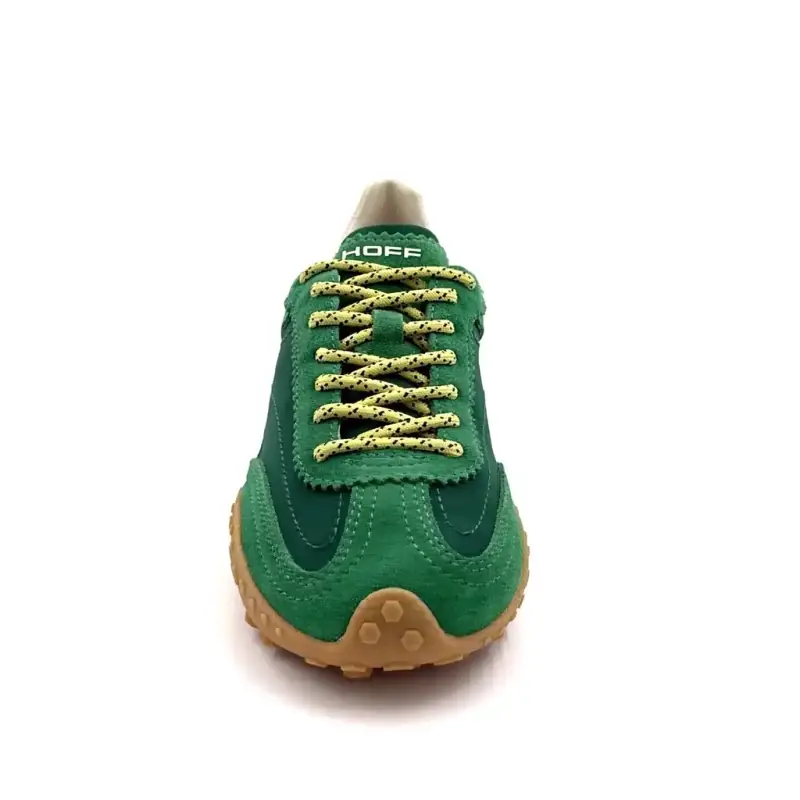 Hoff Bridge Mkii Læder & Tekstil Grøn Ivoire Chaussures