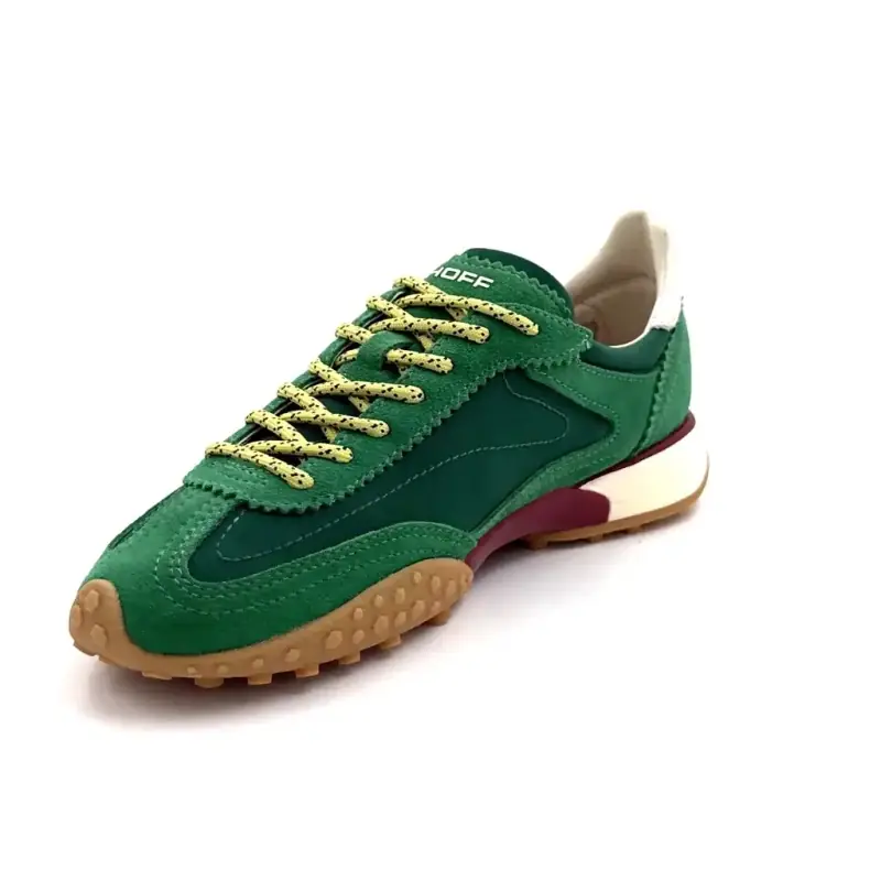 Hoff Bridge Mkii Skóra i Tekstylia Zielony Ivoire Chaussures