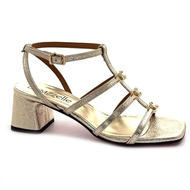 Ivoire 524 Guld Glitter Læder Ivoire Chaussures