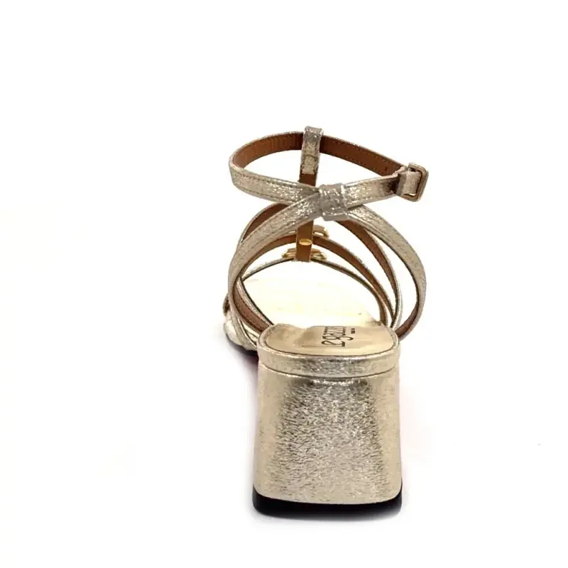 Ivoire 524 Guldglitter Läder Ivoire Chaussures