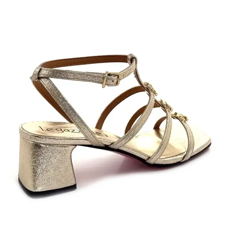 Couro Ivoire 524 com glitter dourado Ivoire Chaussures