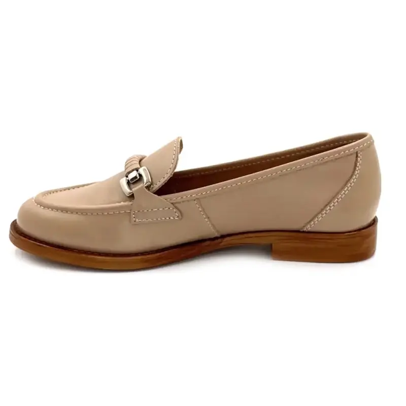 Ivoire 1206 Fondo in pelle beige Ivoire Chaussures