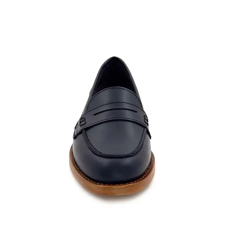 Ivoire 1101 Marineblaues Leder Ivoire Chaussures