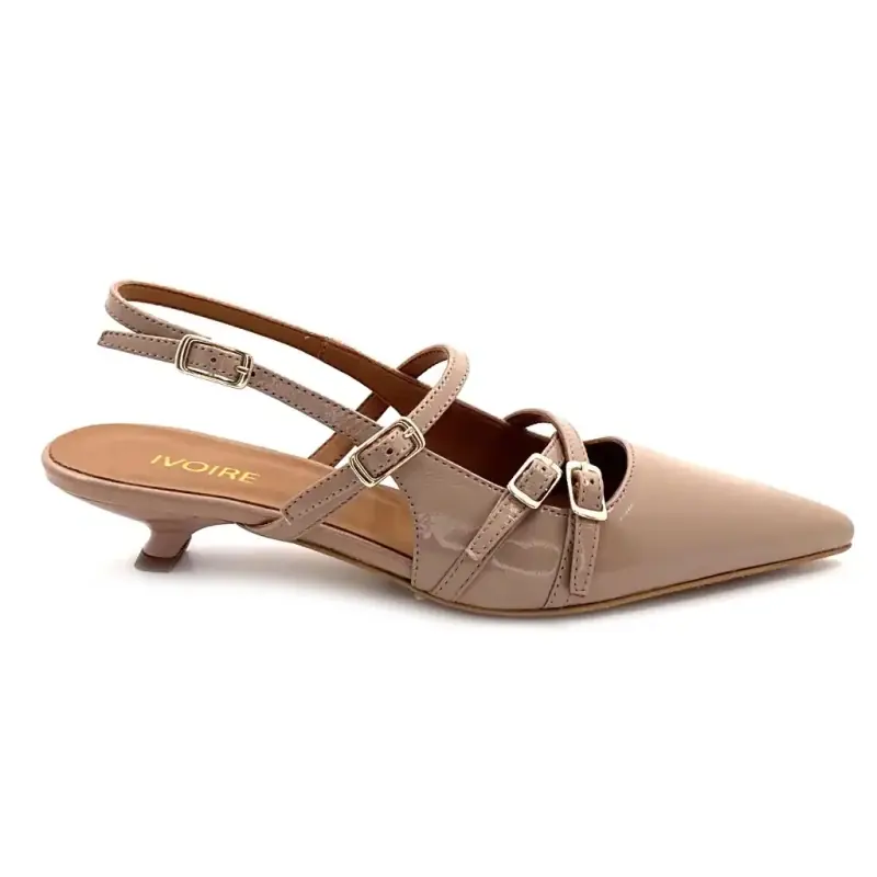 Zapatos de tacón Lucille 5988 Ivoire con tira trasera en piel nude 169,00&nbsp;€