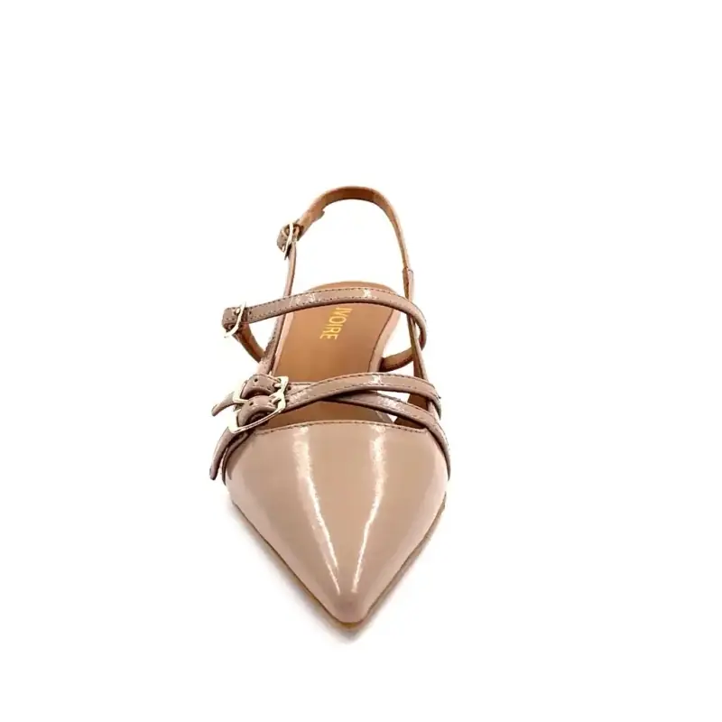 Ivoire Lucille 5988 Nude Leather Ivoire Chaussures