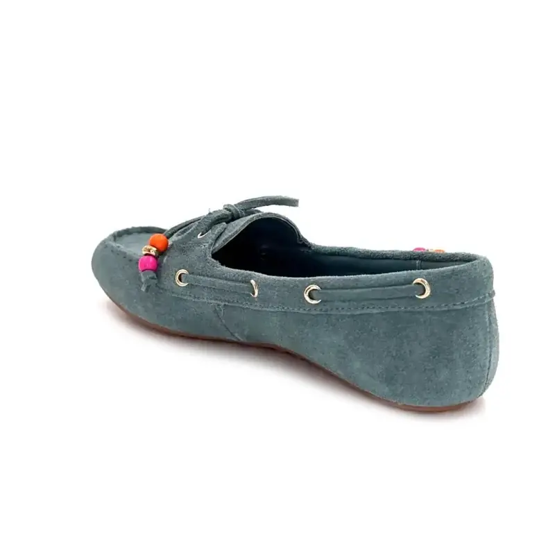 Ivoire 2500 640 Pelle scamosciata Blu Turchese Ivoire Chaussures