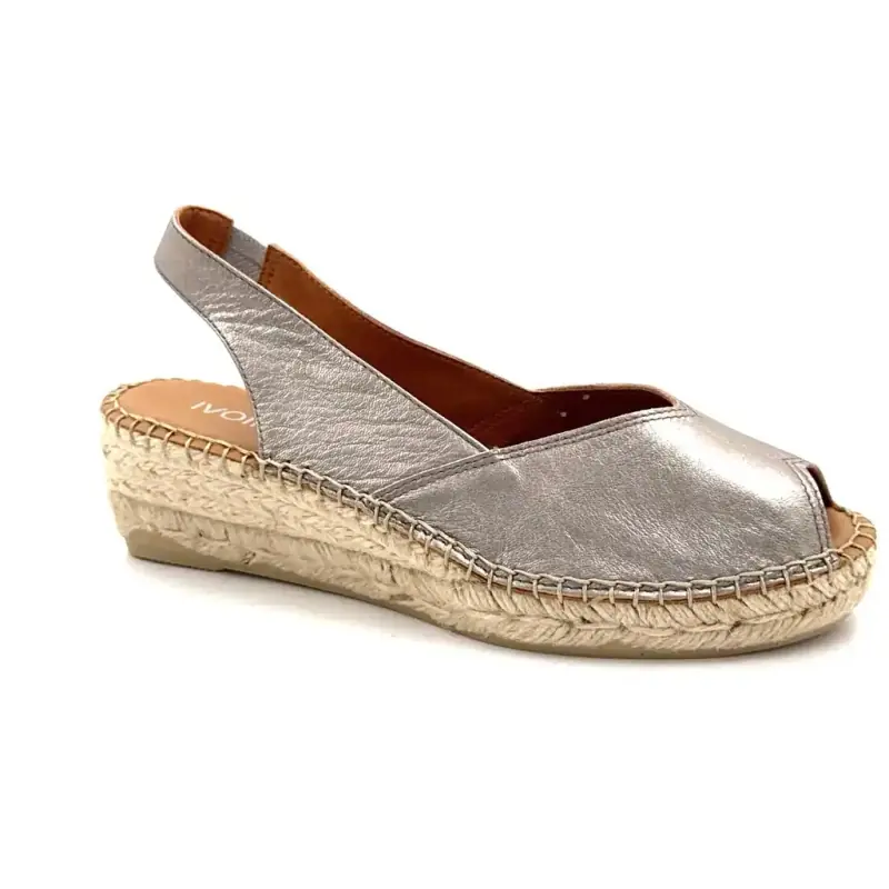 Ivoire Bernia-skinn og tekstilstål Ivoire Chaussures