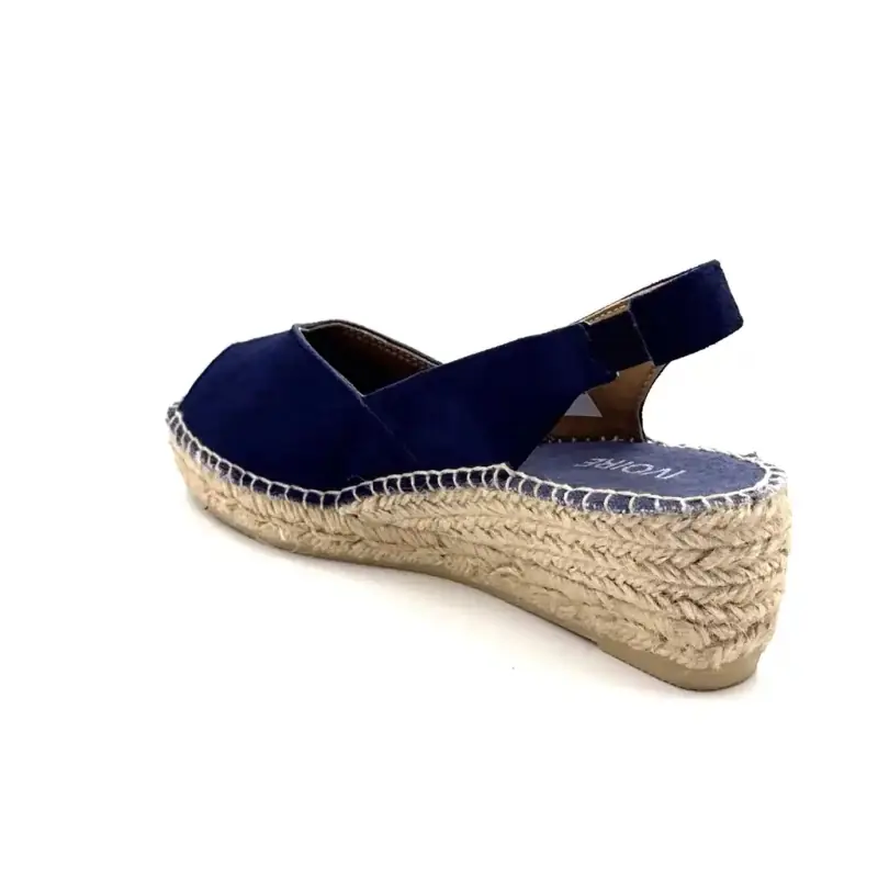 Ivoire Bernia - Läder och marin textil Ivoire Chaussures