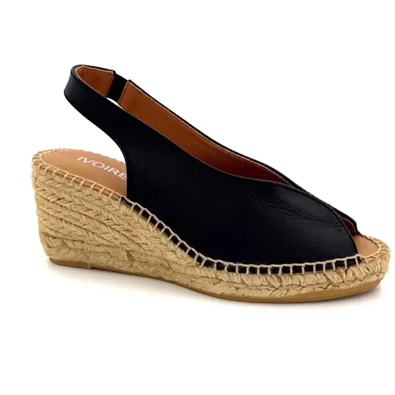 Ivoire Laila Czarna skóra Ivoire Chaussures